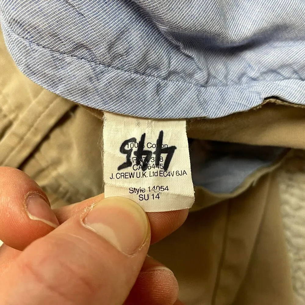 J.Crew 445 Shorts Mens 32 Cotton Beige Chino Straight Solid 10